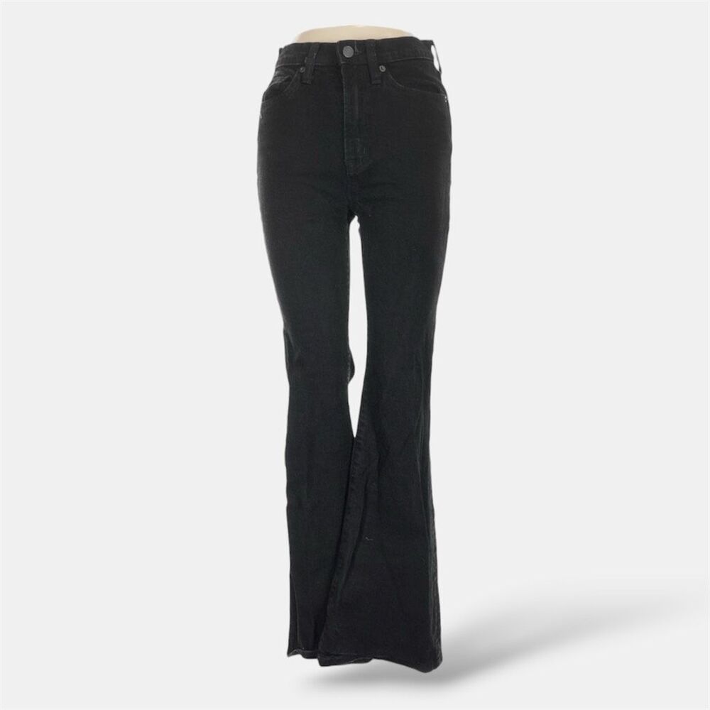 Gap 70s Flare High Rise Black High Waisted Leg Jeans 2/26